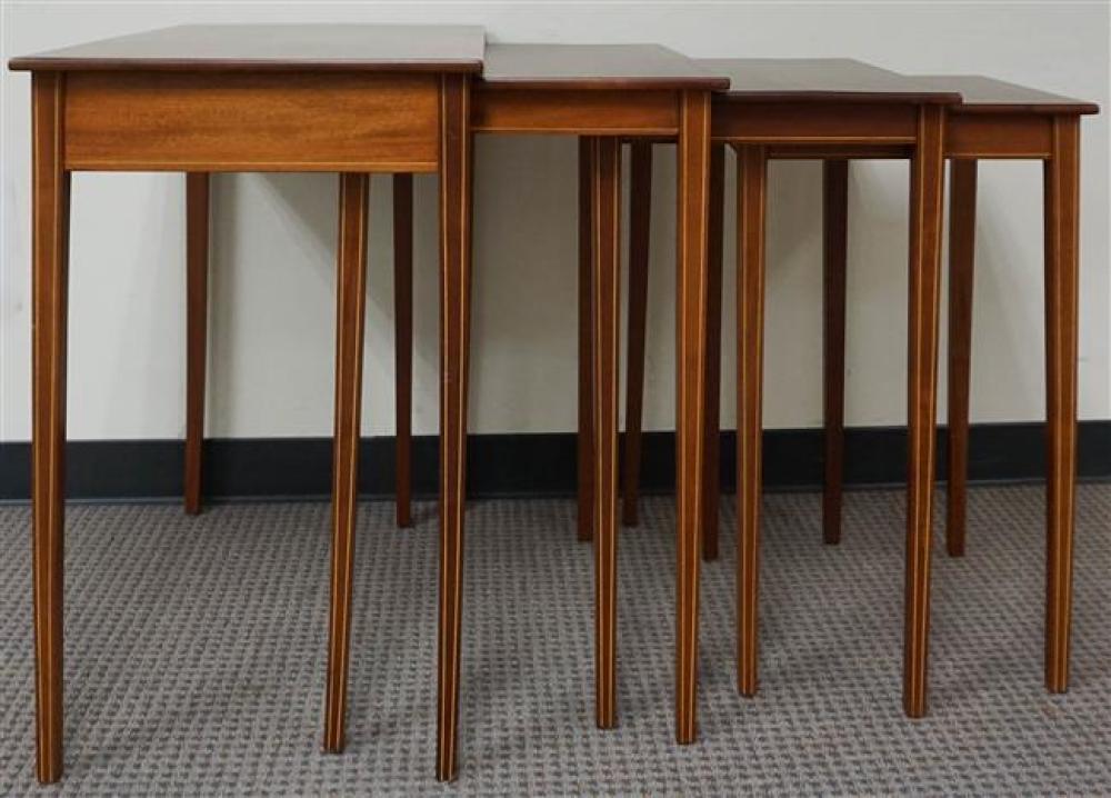 NEST OF FOUR EDWARDIAN SATINWOOD
