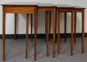 NEST OF FOUR EDWARDIAN SATINWO
