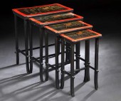 Nest of Four English Parcel-Gi