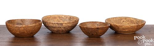 NEST OF FOUR GRADUATED SMALL BURL