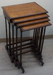 NEST OF FOUR REGENCY STYLE TUR