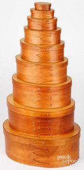 NEST OF NINE CONTEMPORARY SHAK