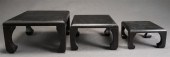NEST OF THREE CHINESE EBONIZED