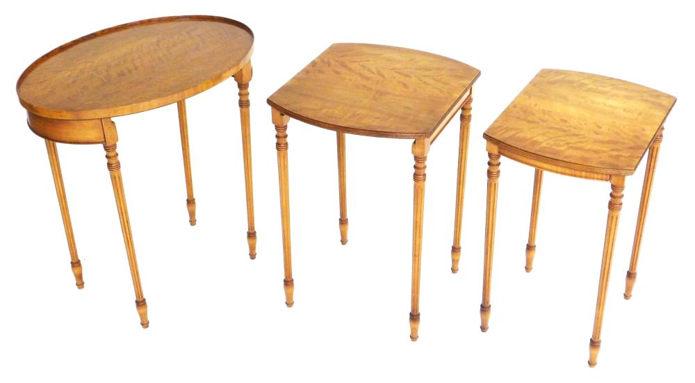 NEST OF THREE FEDERAL STYLE OVAL