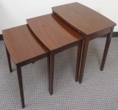 NEST OF THREE MERSMAN MAHOGANY