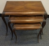 NEST OF THREE MID-CENTURY WALN