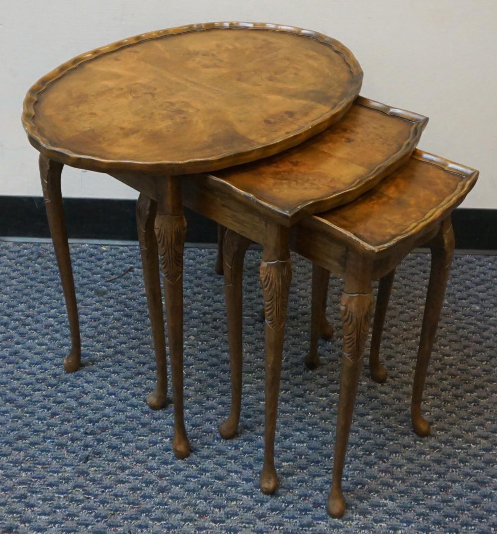 NEST OF THREE QUEEN ANNE STYLE