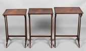 NEST OF THREE REGENCY ROSEWOOD