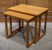 NEST OF TWO DANISH TEAK TABLES