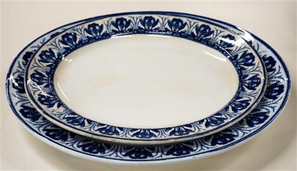 NEST OF TWO ENGLISH BLUE TRANSFER