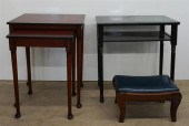 NEST OF TWO FRUITWOOD TABLES,