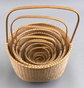 NESTING SET OF NINE HANDWOVEN