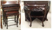 NESTING TABLE SET AND DEMILUNE