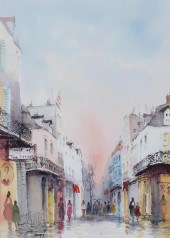 NESTOR FRUGE WATERCOLOR ON PAP