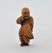 Netsuke of a Standing Boy with