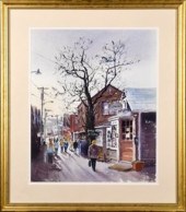 Nev Logan watercolor, Bear Ski
