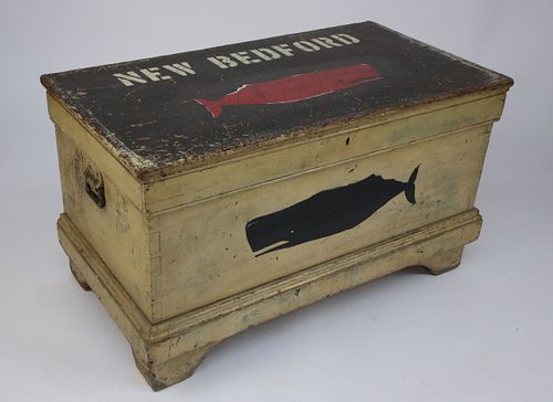"NEW BEDFORD" SEAMAN'S TRUNK,