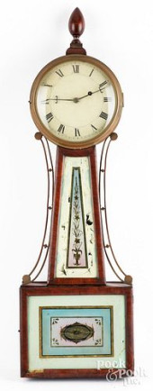 NEW ENGLAND BANJO TIMEPIECE<br