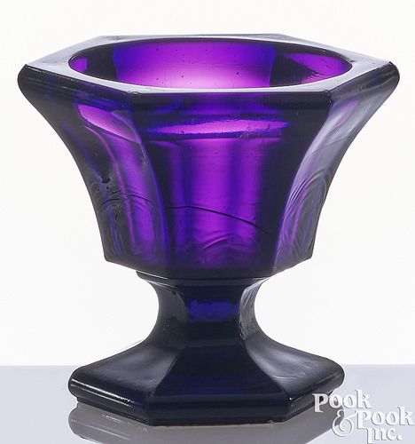 NEW ENGLAND BLOWN AMETHYST GLASS