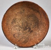 NEW ENGLAND BURL BOWL, 19TH C.