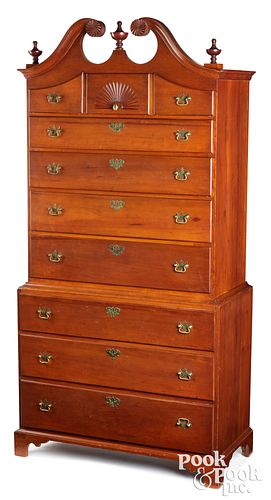NEW ENGLAND CHIPPENDALE CHERRY