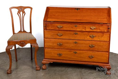 NEW ENGLAND CHIPPENDALE CHERRY