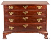 NEW ENGLAND CHIPPENDALE MAHOGA