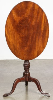 NEW ENGLAND CHIPPENDALE MAHOGA