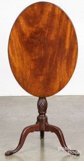NEW ENGLAND CHIPPENDALE MAHOGA