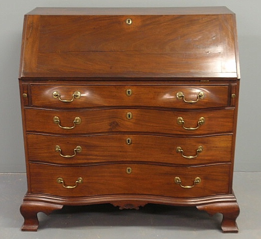 New England Chippendale mahogany