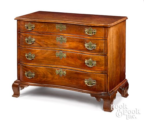 NEW ENGLAND CHIPPENDALE MAHOGANY