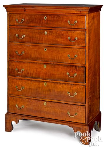 NEW ENGLAND CHIPPENDALE SEMI TALL