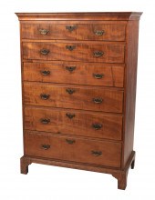 NEW ENGLAND CHIPPENDALE TALL C