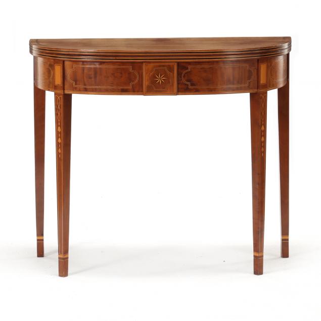 NEW ENGLAND FEDERAL INLAID MAHOGANY