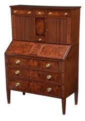 NEW ENGLAND INLAID BURLWOOD AN