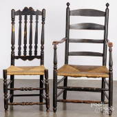 NEW ENGLAND LADDERBACK ARMCHAI