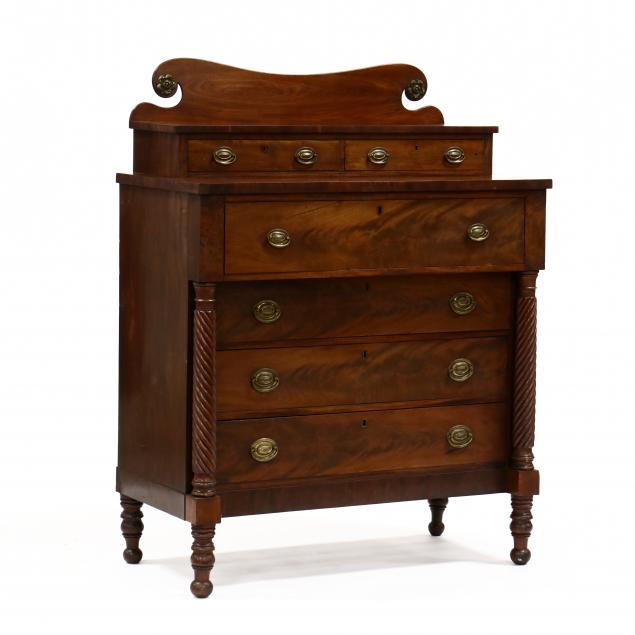 NEW ENGLAND LATE FEDERAL MAHOGANY