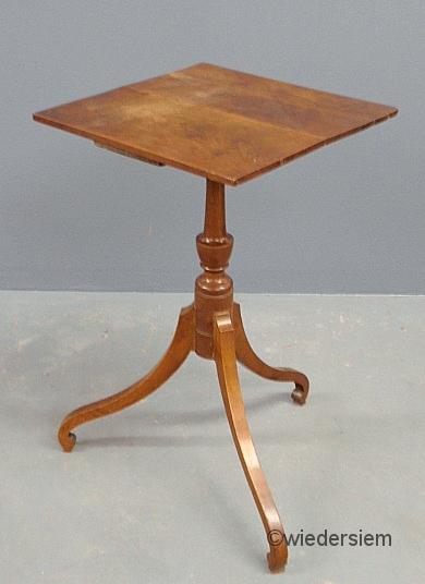 New England mahogany candlestand