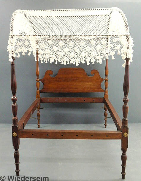 New England mahogany four-poster