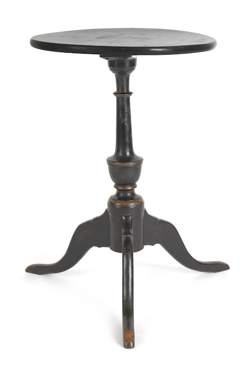 New England painted candlestand ca.