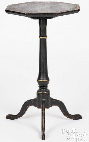 NEW ENGLAND PAINTED CANDLESTAND,