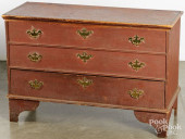 NEW ENGLAND PAINTED MULE CHEST