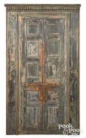 NEW ENGLAND PAINTED PINE CUPBO