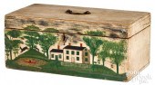 NEW ENGLAND PAINTED PINE LOCK