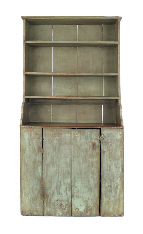 New England painted pine two-part