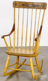 NEW ENGLAND PAINTED ROCKING CH