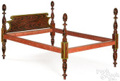 NEW ENGLAND PAINTED ROPE BED,