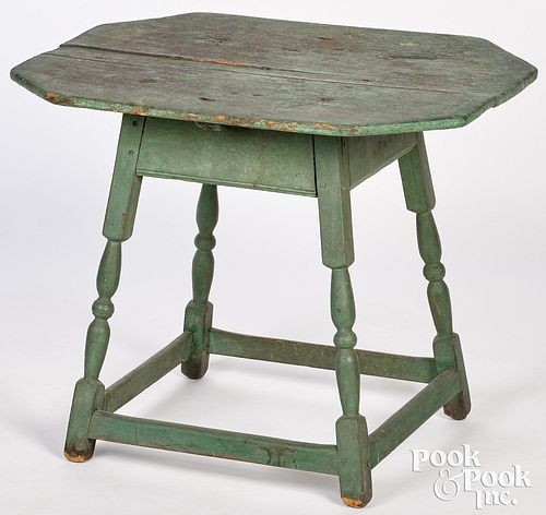NEW ENGLAND PAINTED TAVERN TABLE,