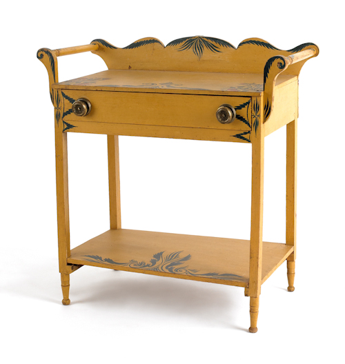 New England painted washstand ca.