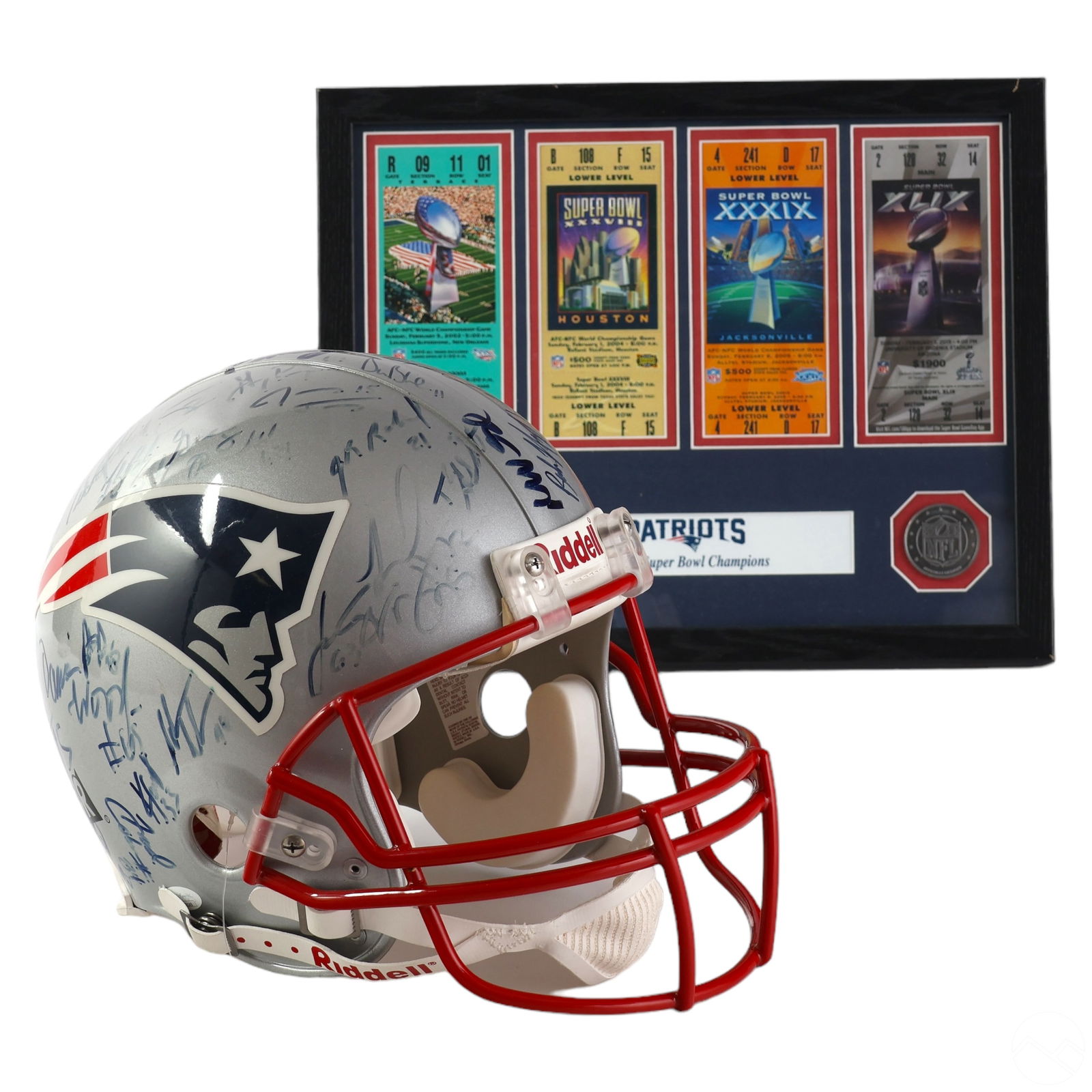 NEW ENGLAND PATRIOTS SIGNED TEAM